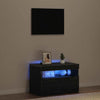 TV-kaappi LED -nauhavalot Musta 60 x 35 x 40 cm Tekninen puu