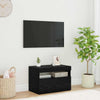 TV-kaappi LED -nauhavalot Musta 60 x 35 x 40 cm Tekninen puu