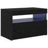 TV-kaappi LED -nauhavalot Musta 60 x 35 x 40 cm Tekninen puu