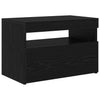 TV-kaappi LED -nauhavalot Musta 60 x 35 x 40 cm Tekninen puu