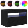 TV-kaappi LED -nauhavalot Musta 60 x 35 x 40 cm Tekninen puu