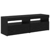 TV-kaappi 2 pcs Musta 60 x 35 x 40 cm Tekninen puu