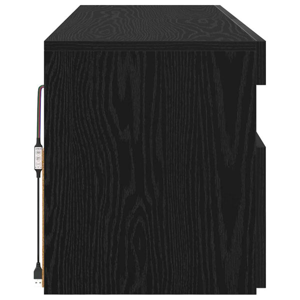 TV-kaappi 2 pcs Musta 60 x 35 x 40 cm Tekninen puu
