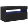 TV-kaappi 2 pcs Musta 75 x 35 x 40 cm Tekninen puu