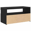 TV-kaappi 2 pcs Musta 75 x 35 x 40 cm Tekninen puu