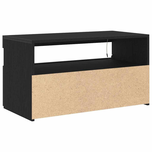 TV-kaappi 2 pcs Musta 75 x 35 x 40 cm Tekninen puu