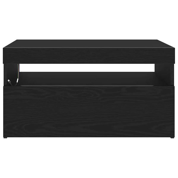 TV-kaappi 2 pcs Musta 75 x 35 x 40 cm Tekninen puu
