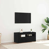 TV-kaappi Musta tammi. 90 x 35 x 40 cm Tekninen puu
