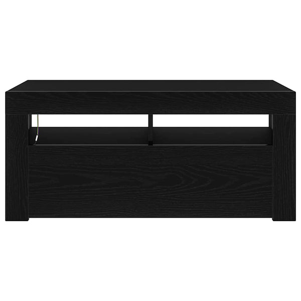 TV-kaappi Musta tammi. 90 x 35 x 40 cm Tekninen puu