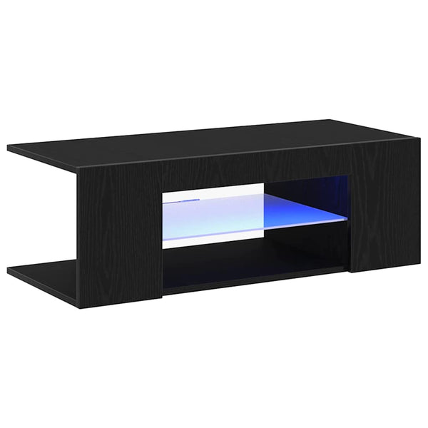 TV-kaappi Musta tammi. 90 x 39 x 30 cm Tekninen puu