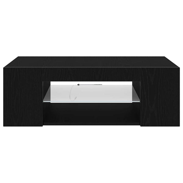 TV-kaappi Musta tammi. 90 x 39 x 30 cm Tekninen puu