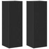 Seinä TV Kaappi 2 pcs Musta tammi. 30,5 x 30 x 90 cm