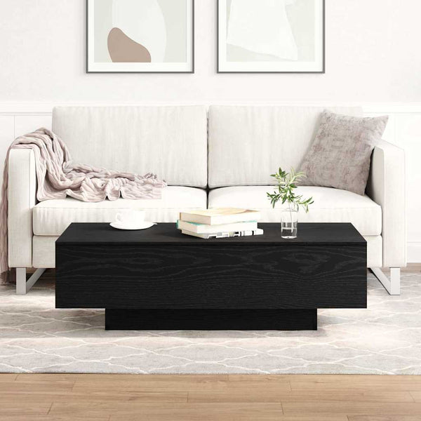 Sohvapöytä Musta tammi. 100 x 49,5 x 31 cm Tekninen puu