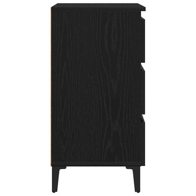 Musta tammi yöpöytäkaappi Bernie 40x35x69cm (puinen)