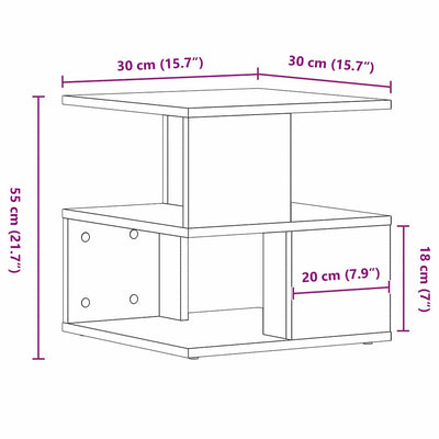 Artesaani tammi sivupöytä Climansia 40x40x40cm (puinen)