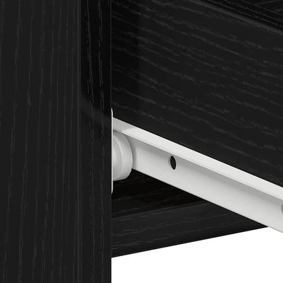 Musta tammi yöpöytäkaappi Cicilia 40x35x62.5cm (puinen)