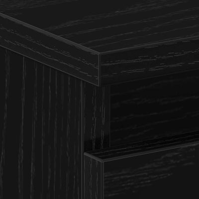 Musta tammi yöpöytäkaappi Accan 40x35x62.5cm (2 pcs puinen)