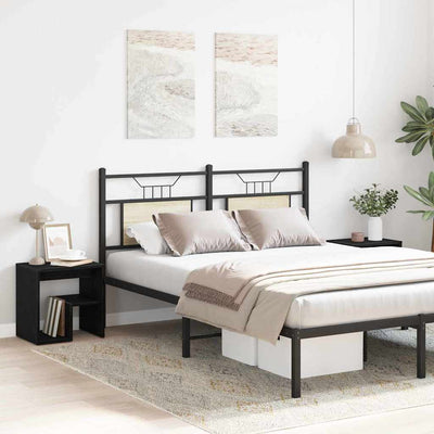 Musta tammi yöpöytäkaappi Jovany 40x30x40cm (2 pcs puinen)