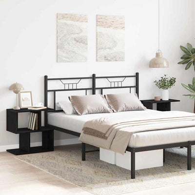 Musta tammi yöpöytäkaappi Cuistion 50x30x51,5cm (2 pcs puinen)