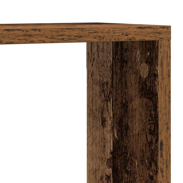 Seinähyllyt 4 kpl Vanha puu 80 x 15 x 26 cm Tekninen puu