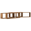 Seinähyllyt 4 kpl Vanha puu 80 x 15 x 26 cm Tekninen puu