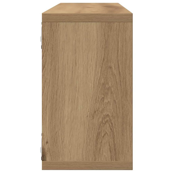 Seinähyllyt 4 kpl Taidekoivu 80 x 15 x 26 cm Tekninen puu