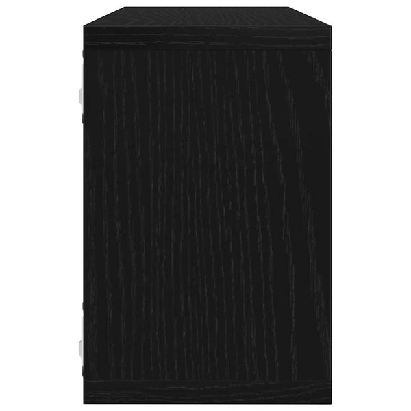 Seinähyllyt 6 kpl Musta tammi. 60 x 15 x 23 cm Tekninen puu