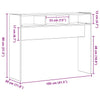Musta tammi konsolipöytä Iacab 105x30x80cm (puinen)