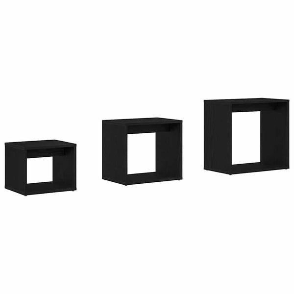 Pesätaulu 3 pcs Musta tammi. Tekninen puu