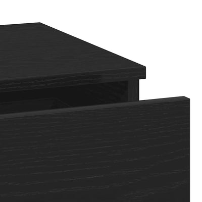 Musta tammi yöpöytäkaappi Klary 40x35x65cm (2 pcs puinen)