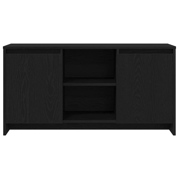 TV-kaappi Musta tammi. 102 x 37,5 x 52,5 cm Tekninen puu