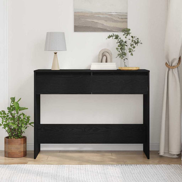 Konsolipöytä Musta tammi. 100 x 35 x 76,5 cm Tekninen puu