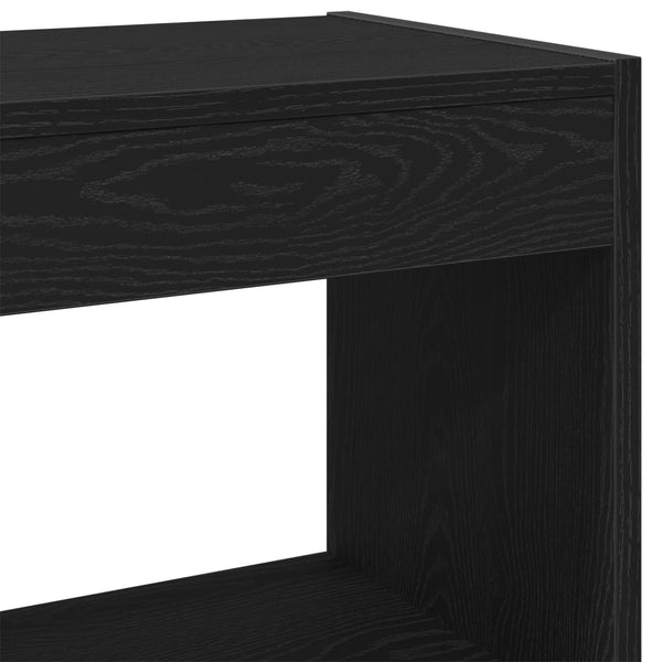 Kirjahylly 2 tasoa 40 x 30 x 71,5 cm Tekninen puu Musta tammi.