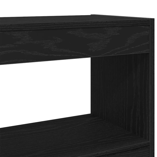 Kirjahylly 3 tasoa 100 x 30 x 103 cm Tekninen puu Musta tammi.