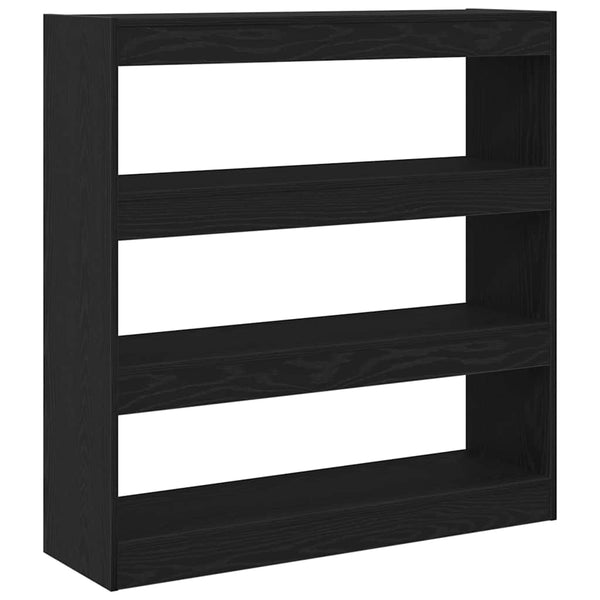 Kirjahylly 3 tasoa 100 x 30 x 103 cm Tekninen puu Musta tammi.