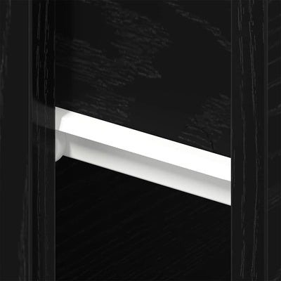 Musta tammi yöpöytäkaappi Schiopoiu 46x29.5x30cm (2 pcs puinen)