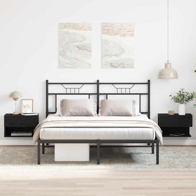 Musta tammi yöpöytäkaappi Schiopoiu 46x29.5x30cm (2 pcs puinen)