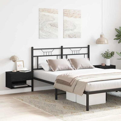 Musta tammi yöpöytäkaappi Schiopoiu 46x29.5x30cm (2 pcs puinen)