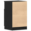 Yöpöytäkaappi 2 pcs Musta tammi 40 x 35 x 65 cm Tekninen puu