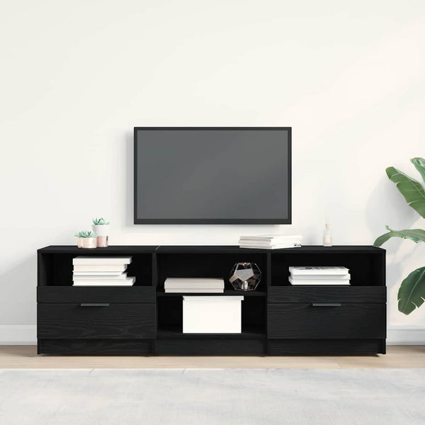 TV-kaappi Musta tammi. 150 x 33,5 x 45 cm Tekninen puu