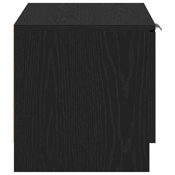 TV-kaappi Musta tammi. 80 x 35 x 36,5 cm Tekninen puu