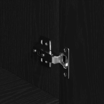 Sivupöytä Musta 90 x 34 x 80 cm Tekninen puu