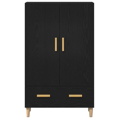 Korkea kaappi Musta 70 x 31 x 115 cm Tekninen puu