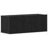 TV-kaappi 2 pcs Musta tammi. 80 x 30 x 30 cm Tekninen puu