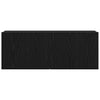 TV-kaappi 2 pcs Musta tammi. 80 x 30 x 30 cm Tekninen puu