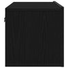 TV-kaappi 2 pcs Musta tammi. 80 x 30 x 30 cm Tekninen puu