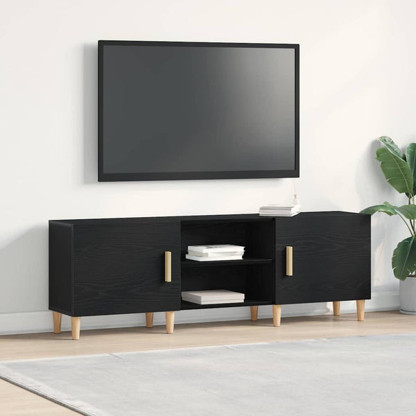 Musta tammi TV-kaappi. 150 x 30 x 50 cm Tekninen puu