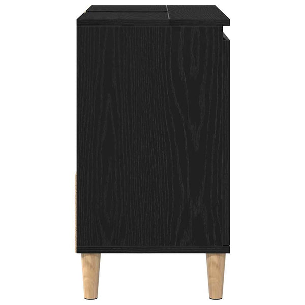 Kylpyhuonekaappi Musta tammi. 65 x 33 x 60 cm Tekninen puu