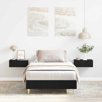 Musta tammi sängyn runko Ghiorghie 90x200cm (puinen)