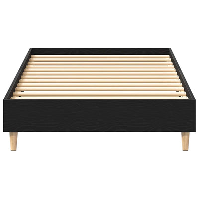 Sängyn runko Musta tammi 90 x 200 cm Tekninen puu